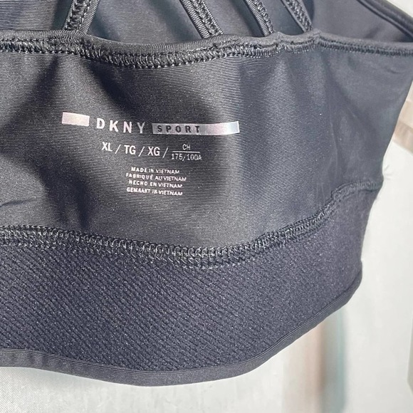 DKNY Sport Solid Strappy Back Sports Bra - Picture 11 of 12